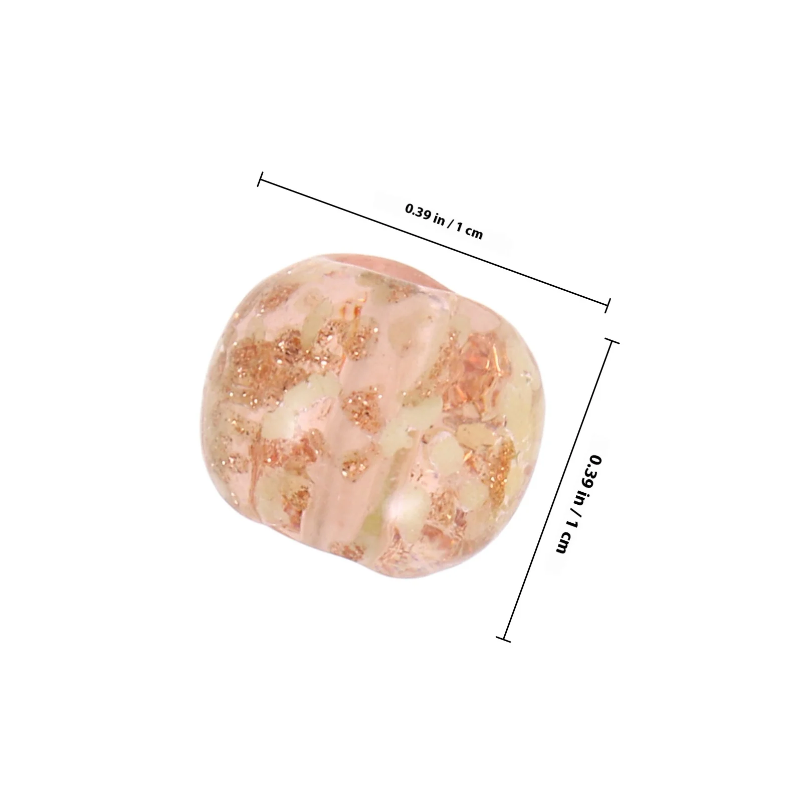 20Pcs 10mm Night Light Glass Beads DIY Craft Making Mixed Colors Smooth Surface Bright Colors Well Packed Beads