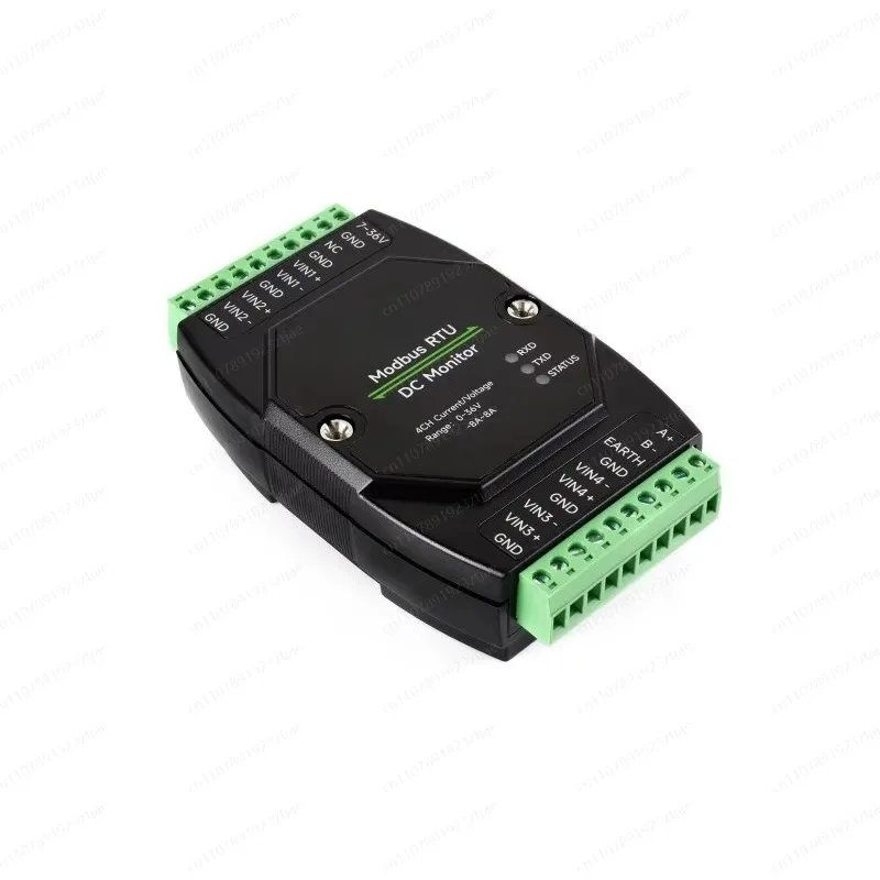 module-de-surveillance-industriel-4-canaux-dc-acquisition-haute-precision-16-bits-mesure-de-tension-et-de-courant-protocole-modbus-rtu