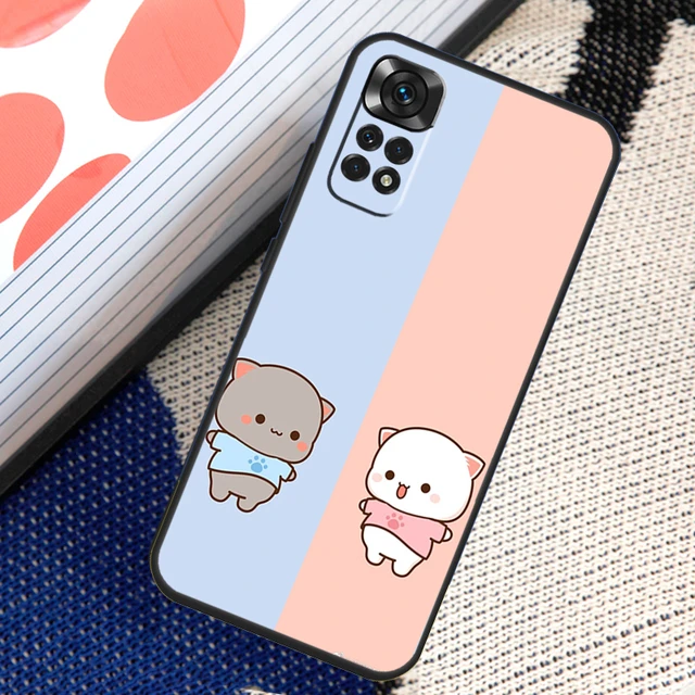 Mochi Peach Cat Case For Xiaomi Redmi Note 11 10 8 9 12 Pro Note 11S 10S 9S 8T Redmi 10 10C 12C 9C 9T Cover AliExpress