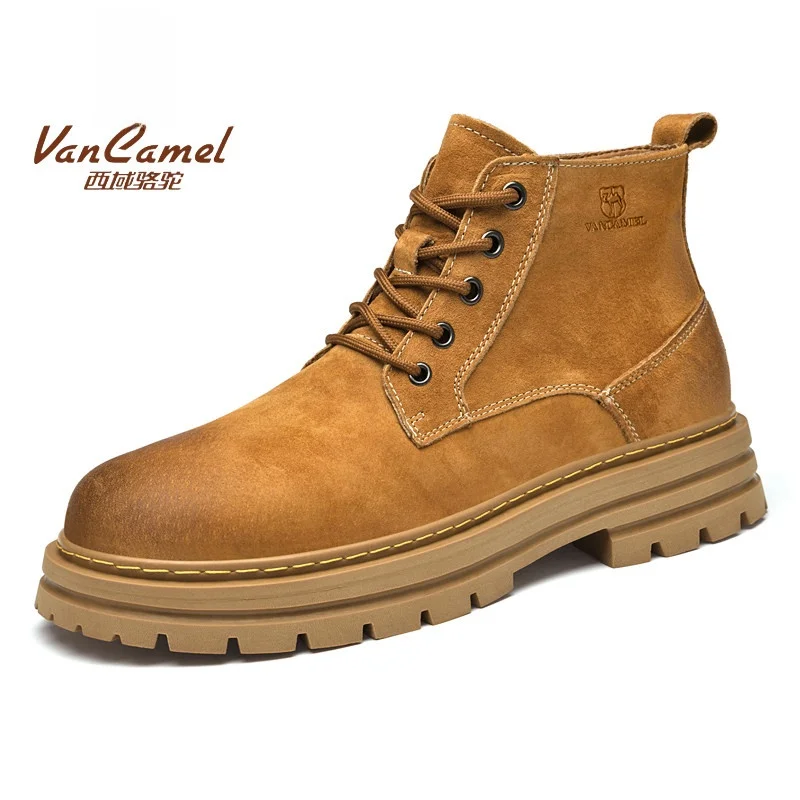 bottes-montantes-pour-hommes-en-cuir-veritable-semelle-souple-antiderapante-tendance-confortables-bottes-de-travail-d'hiver