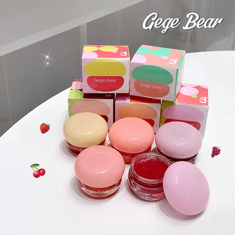Mirror Lip Glaze Highly Saturated Small Round Pot Design Lip Glaze Lip Color, Fine Texture  And Natural Color