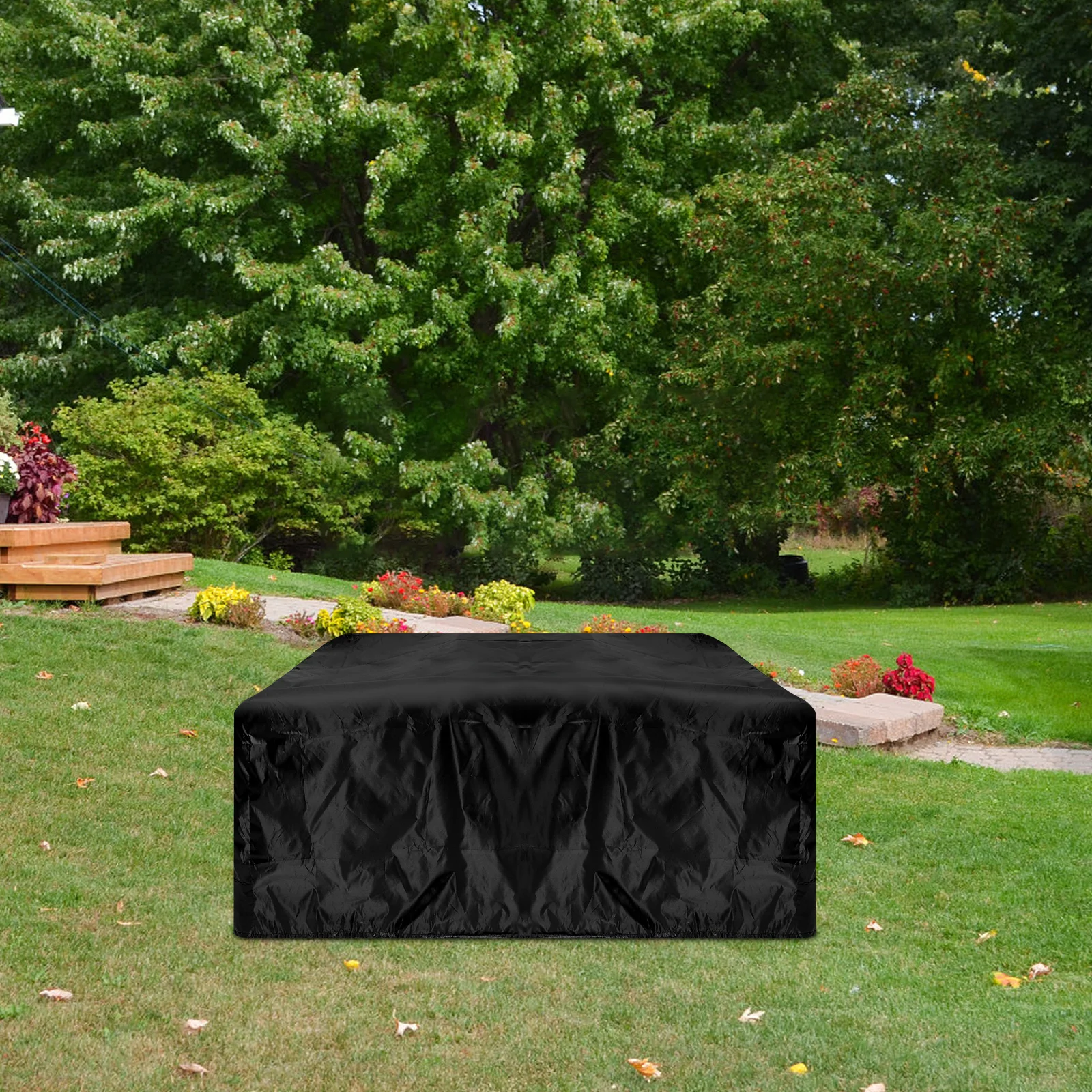 

Waterproof Oxford Fabric Garden Storage Box Outdoor Decks Protector Durable Dirt Resistant For Patio Bench Cushion Fire Pit