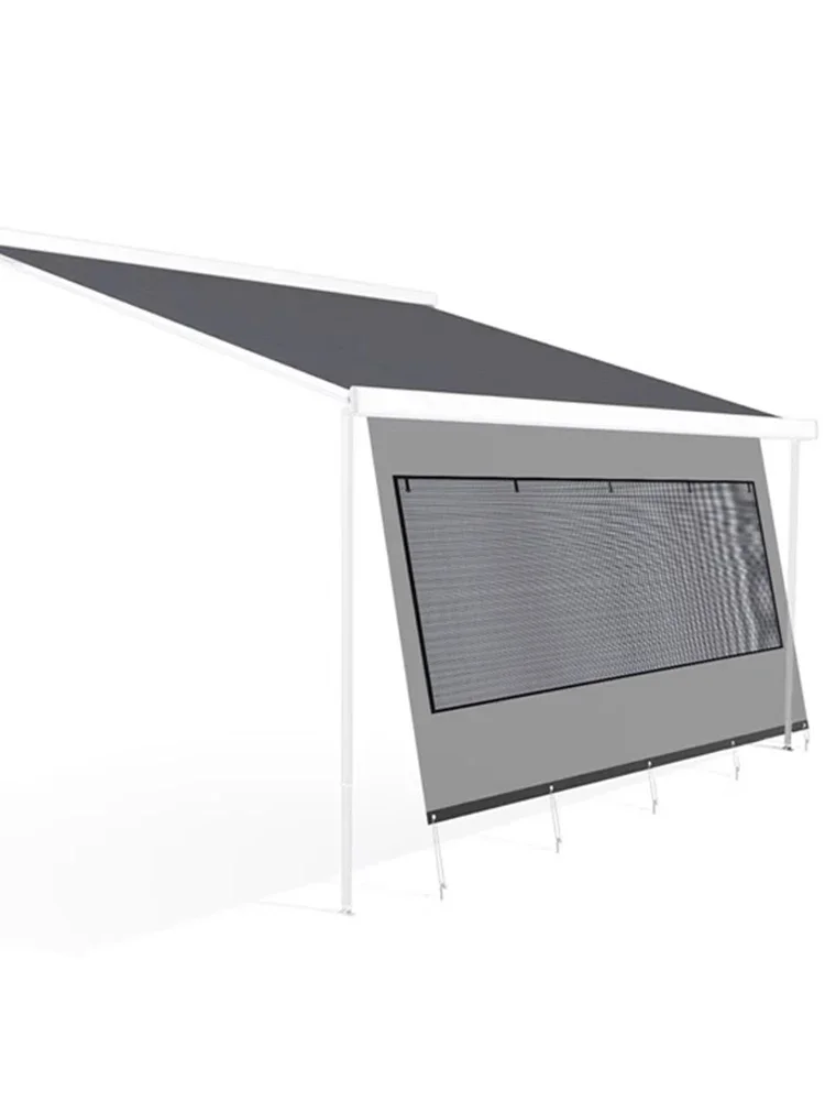 RV sunshade, front curtain, side fabric sunshade, expanded ventilation, mosquito proof, side screen size optional