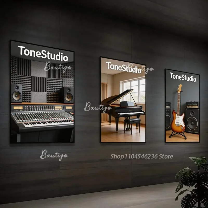 Custom LED Illuminated Signs, ToneStudio Business Advertising Luminous Logo Wall Panel Light Acrylic Neon Box Signboard