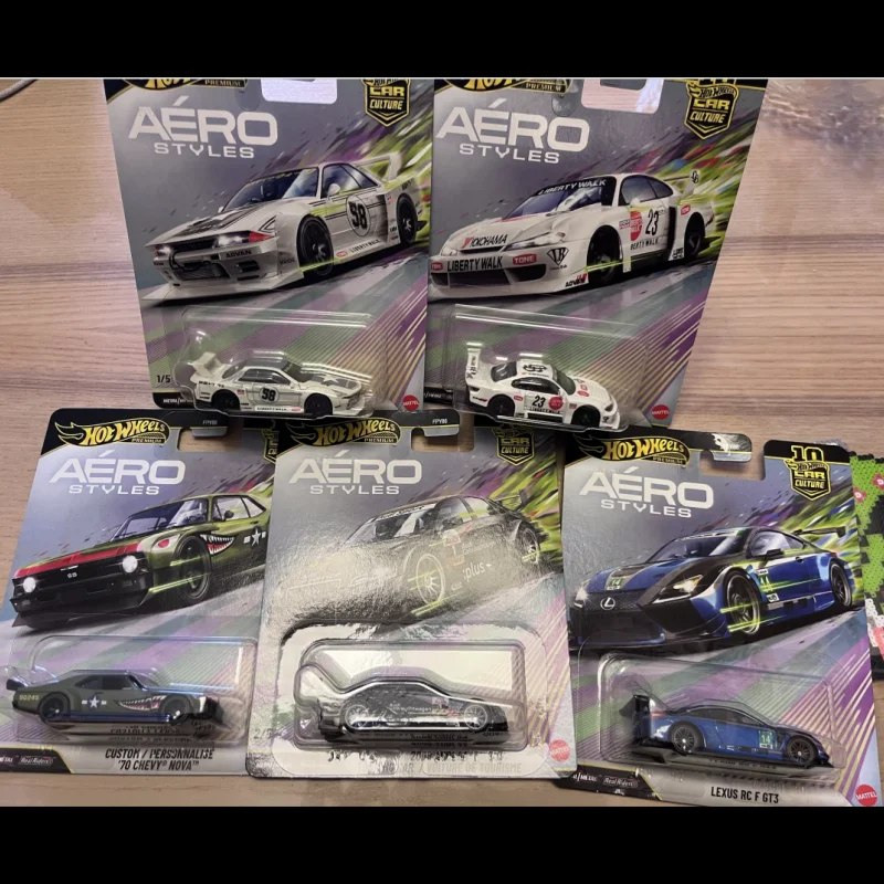 FPY86 Hot Wheels Car Culture Aero Styles Premium Alloy Diecast Car Nissan GTR Audi Lexus Silhouette Racing Vehicle Collectible T view 5