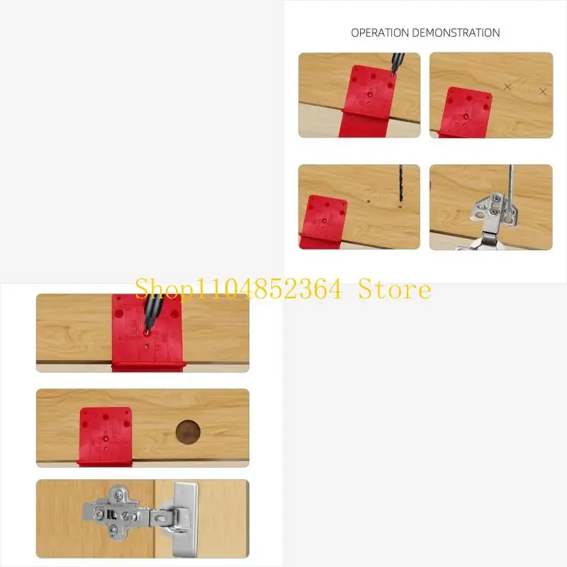 

652F Hinge Hole Drilling Guide Locator 26/35mm Dowel Jig Hinge Jig Hole for Wood Drill Furniture Hinge Installation