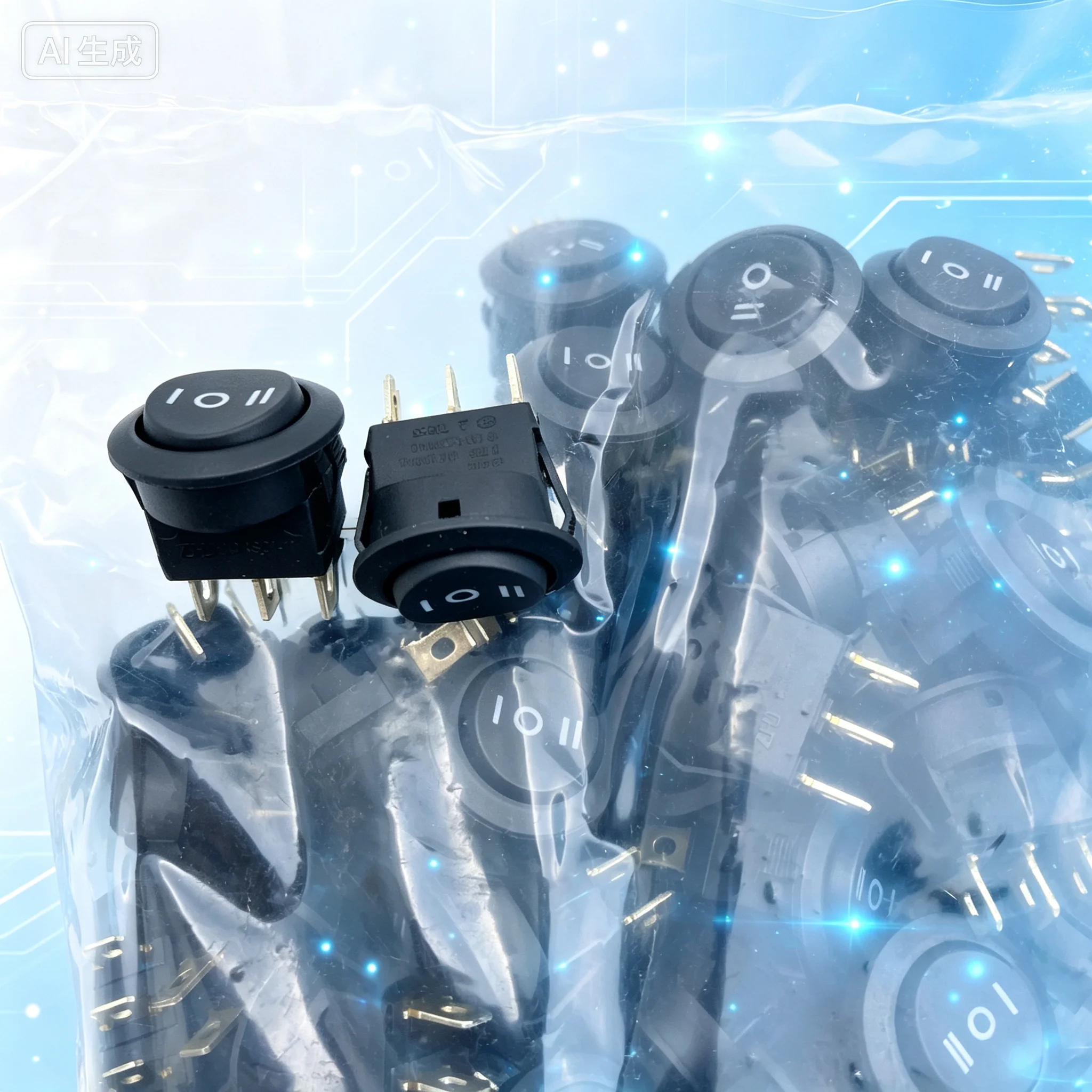 Rocker Switch for DRS01-11 3 Pin 3 Position 10A   50pcs