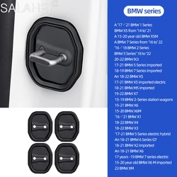 4Pcs Car Silicone Door Lock Buckle Cover Anti-collision For BMW X1 F48 X3 G01 X4 G02 X5 F15 X6 F16 G05 G06 F49 2021 Accessories