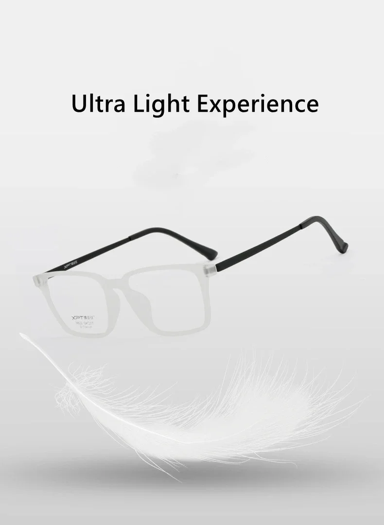 Ultraleichte, komfortable TR90-Brille für Damen, reines Titan, Retro-Quadrat-Brillengestell für Herren, Anti-Blaulicht-Brille – Detail 4