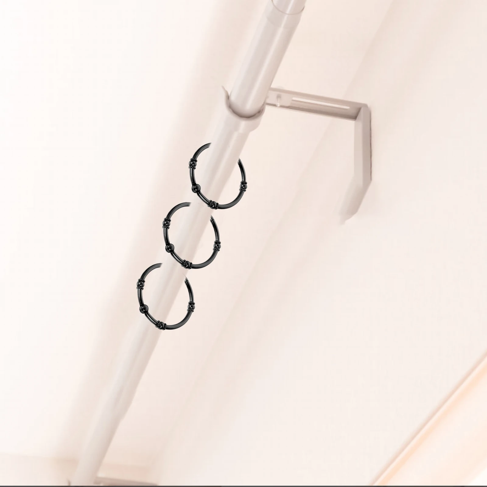 

12 Pcs Retro Zinc Alloy Hook Curtain Hooks Metal Shower Ordinary Heavy Duty Drapery