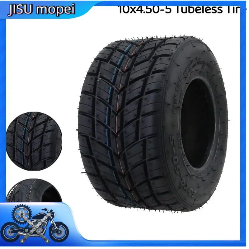 

Бескамерная резиновая шина 10x4.50-5 4PR: защита от проколов, вакуумная, для картингов, квадроциклов, UTV, вседорожная шина