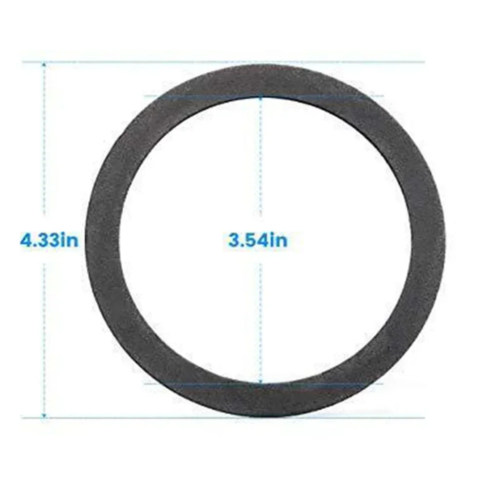 Easy To Use Gasket Seal Ring Washer Fits 5pc Strainer Black Colour For 3-1/2 Inch Gasket Seal Ring Rubber Gray