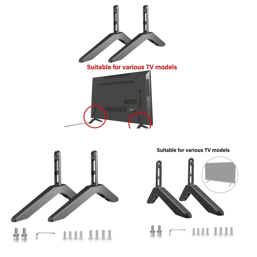 Pedestal Feet Quick Install Customizable Height and Viewing Stand Legs