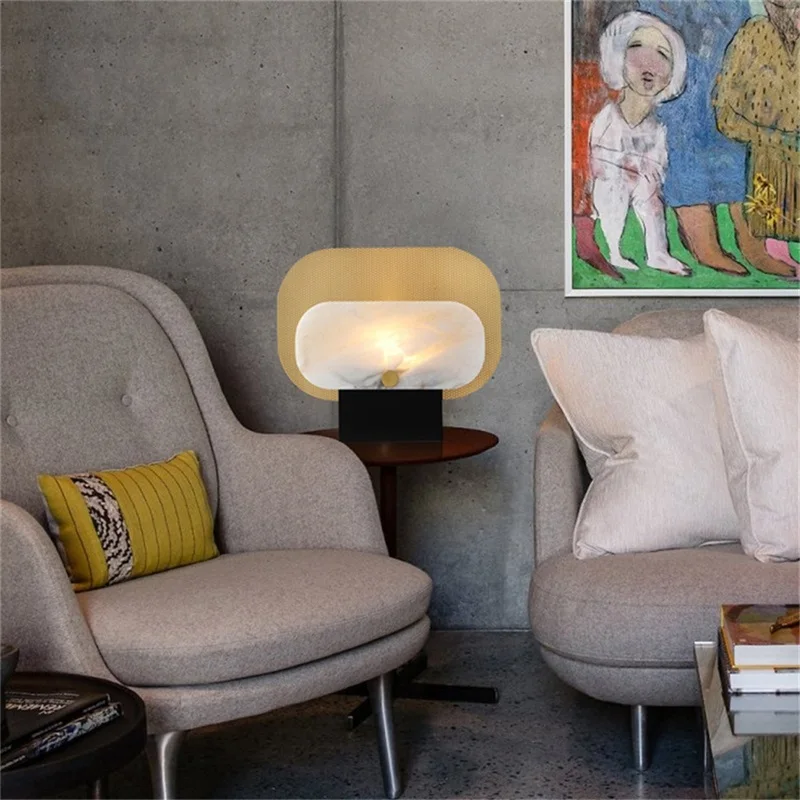 SOURA Contemporary Table Lamp Creative Design Desk Lighting for Home Living Room Bedroom LED Fixture