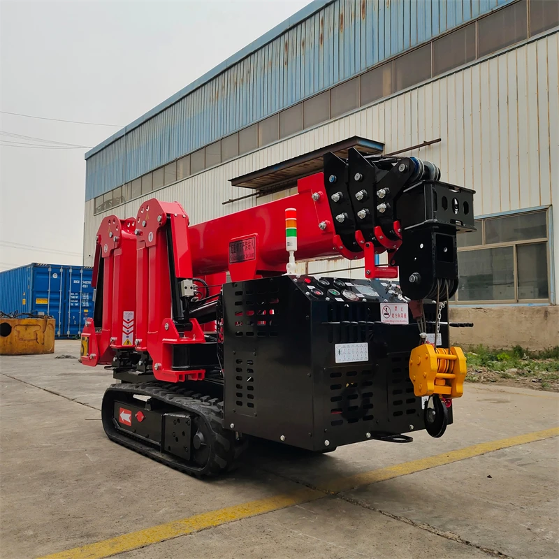 Factory Direct Sale 14Ton Mobile Mini Spider Crane Lifting Crane With Remote Control Mini Dual-purpose Spider Crane