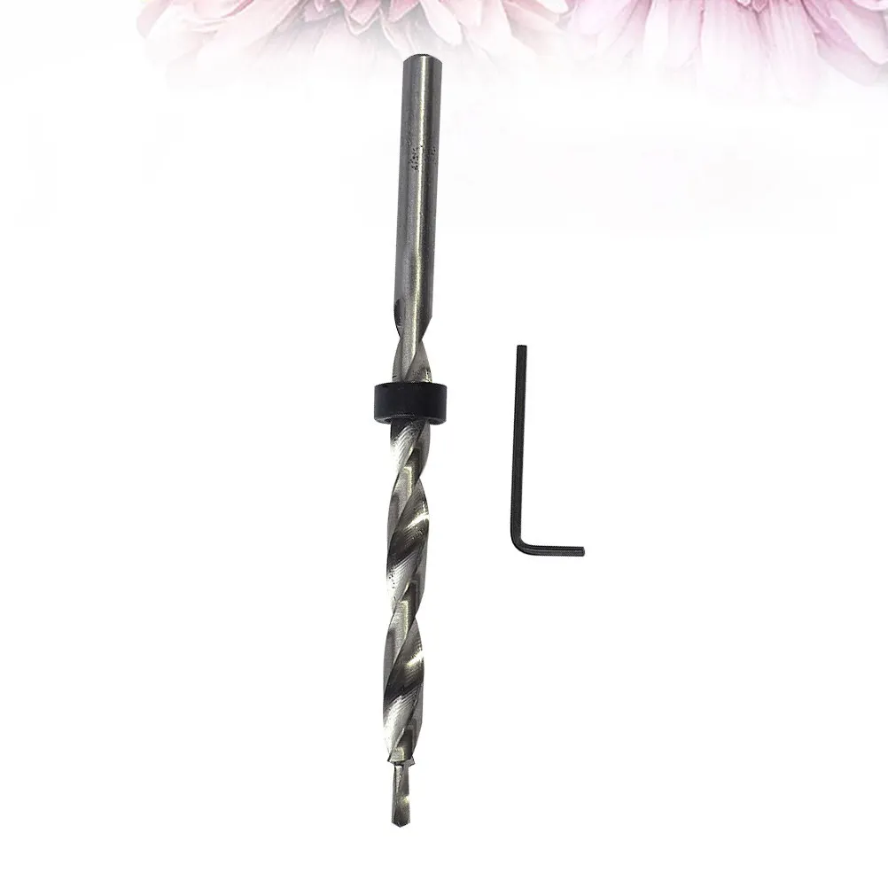 Hex Countersink Drill Bit Set Titanium Plated Hss Woodworking Hole Reamer Fast Cutting Smooth Sawdust Discharge 9.5mm Round