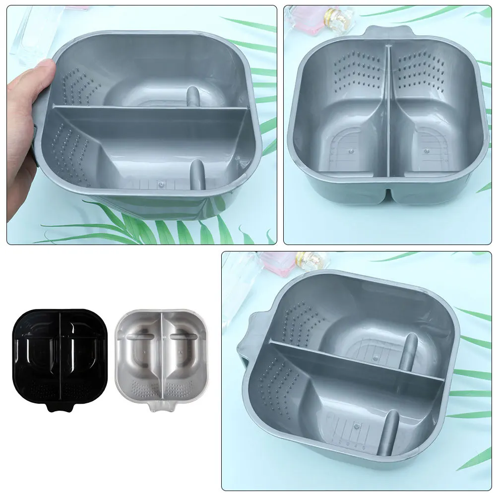 2pcs Hair Dye Bowls 2-In-1 Separated Mixing Bowl For Hair Coloring Salon Home Use Double Color Container Tool Kit - Image 3