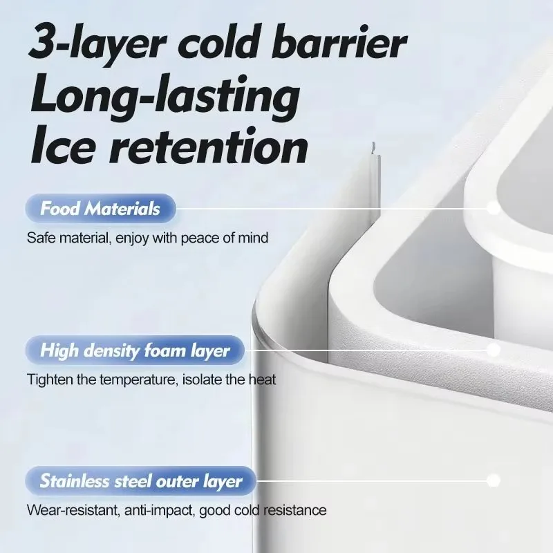 In Stock 12Kgs/24H Ice Maker Portable Ice Maker Countertop Professional Custom Home Portable Bullet Cube Mini Ice Maker Machine
