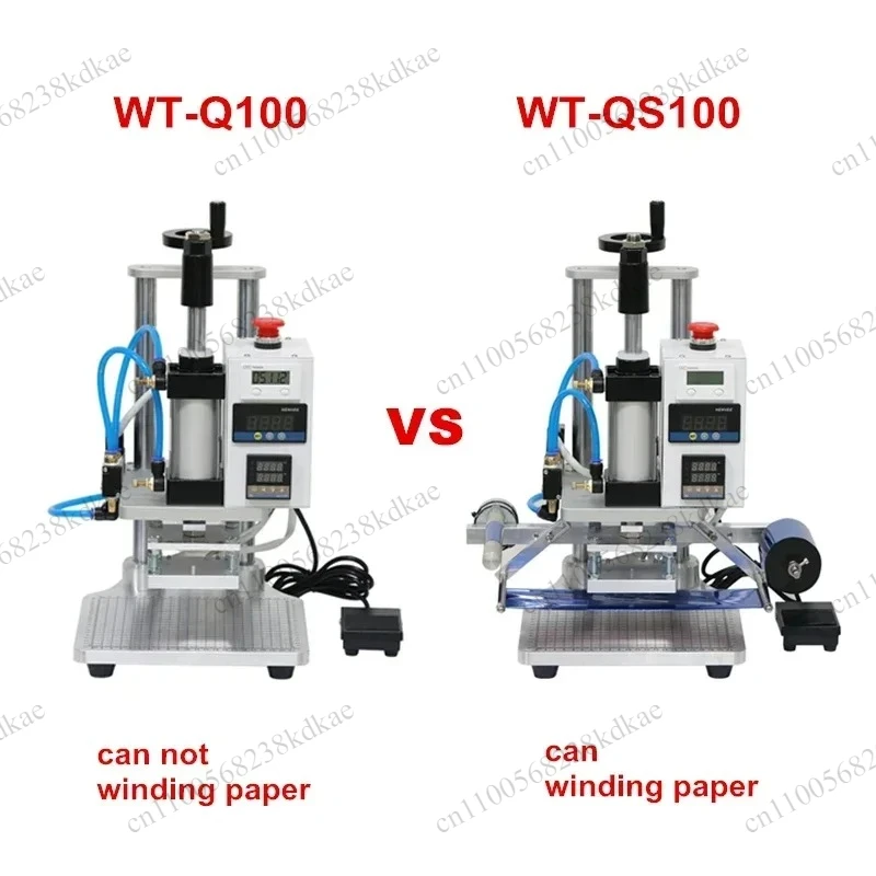Pneumatic Automatic Hot Stamping Embossing Machine With Positioning Slider Leather PVC Card Logo Press Equipment