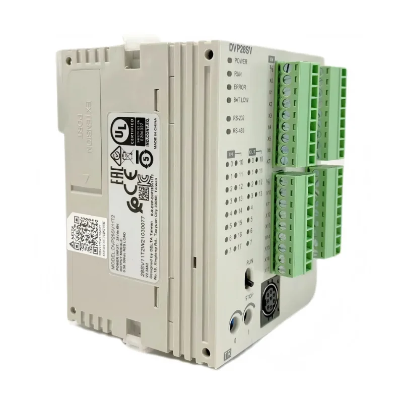 New DVP28SV11T2 PLC, DVP SV Series Programmable Logic Controller, 24VDC, High Speed Industrial Automation Controller