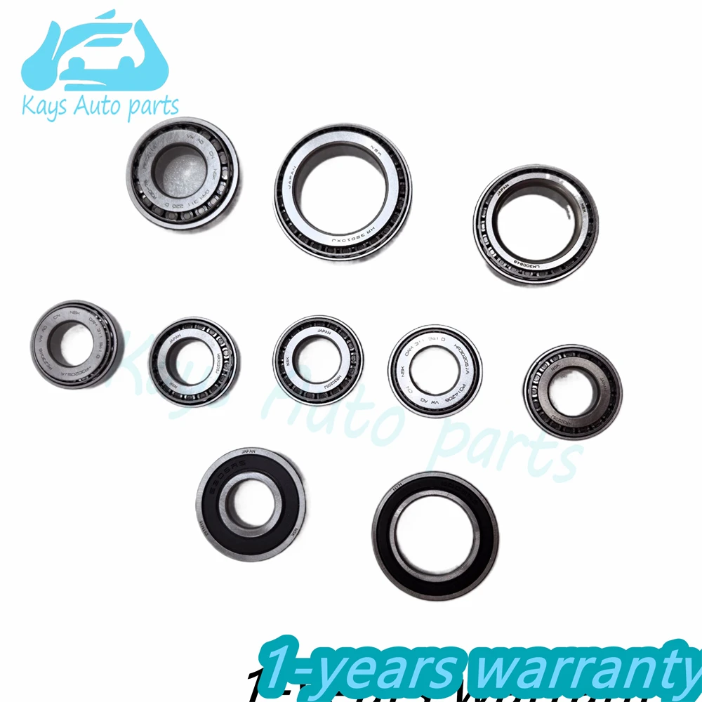 

10PCS Transmission 0AM Bearings kit DSG7 DQ200 Fit For VW AUDI SKODA 7 Speed Car accessories