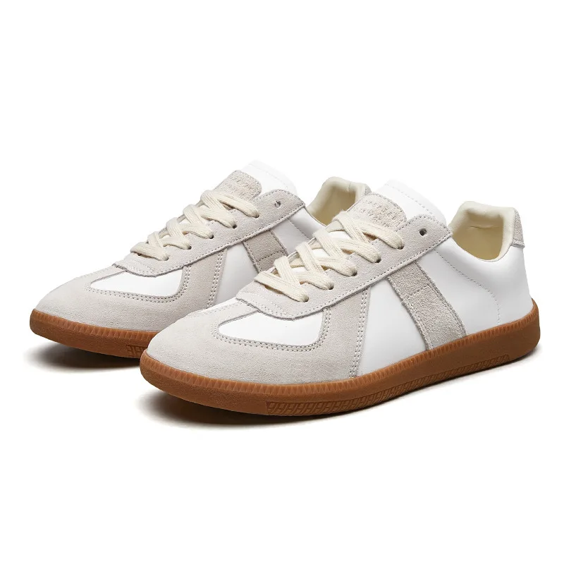 Herren Retro Wildleder Freizeitschuhe Schnürschuhe Flache Skateschuhe Bequeme Rutschfeste Sportschuhe für Männer – Detail 8