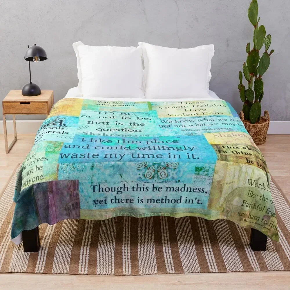 

Shakespeare Quotes Throw Blanket heavy to sleep Blankets For Sofas Decorative Beds Blankets