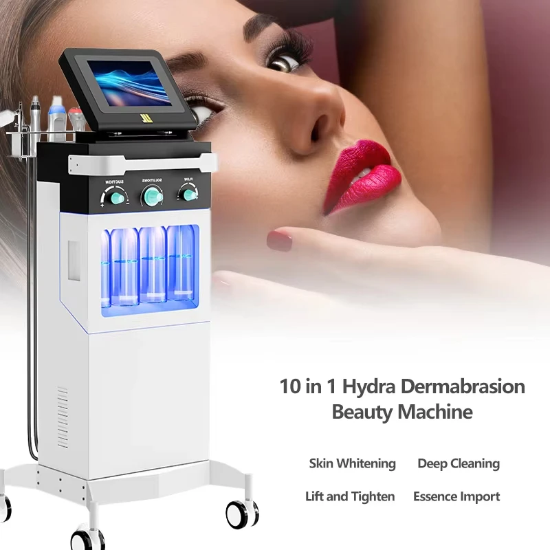 Multifunctional Hydra Dermabrasion Facial Machine Oxygen Skin Rejuvenation Pore Cleansing Face Lifting Salon Skin Care Equipment