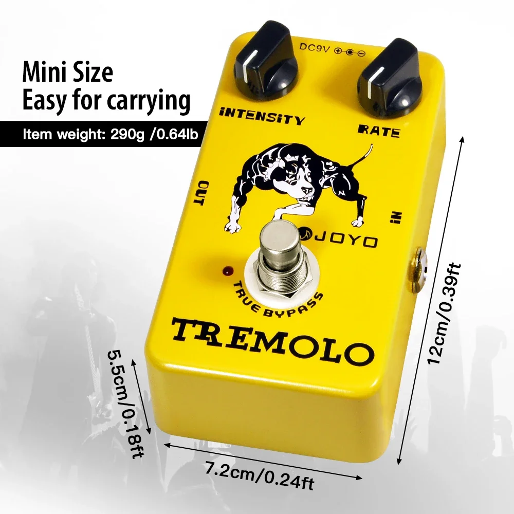 JOYO JF-09 تأثير الغيتار الكهربائي دواسة اهتزاز دواسة الكلاسيكية مُضخّم صوت محاكاة اهتزاز تأثير دواسة الغيتار الملحقات #4