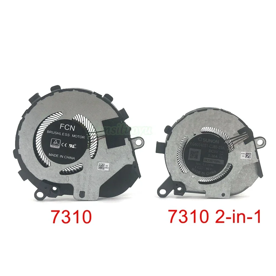 New Laptop CPU Cooling Fan for Dell Latitude 7310 2-in-1 7310 Cooler Radiator 0YW81W 03NVJ1