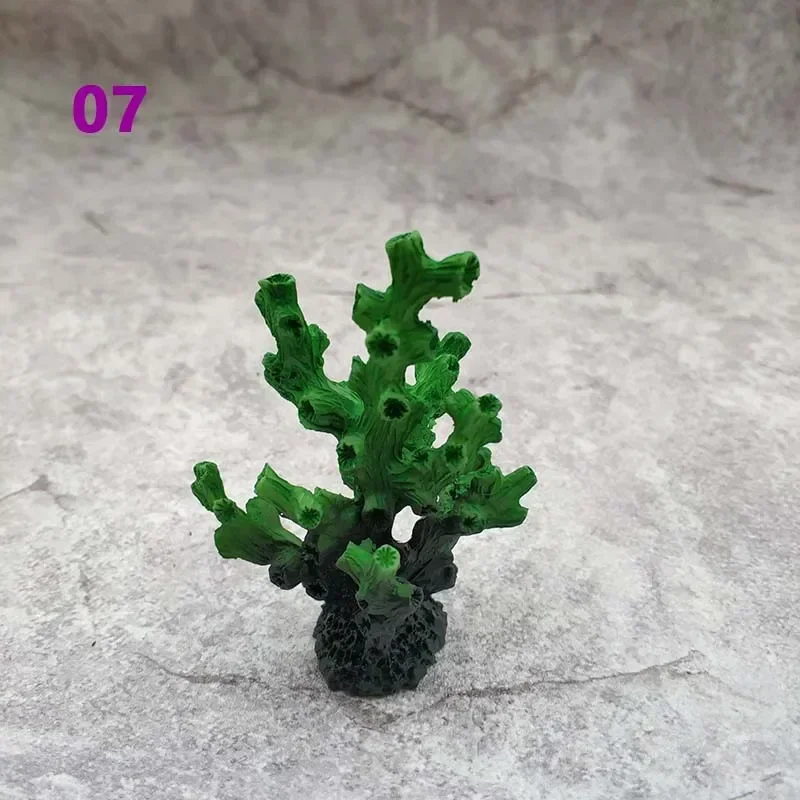 1pc Resin Fish Tank Landscape Aquarium Decoration Artificial Coral Cute Colorful Coral Fish Aquatic Ornament