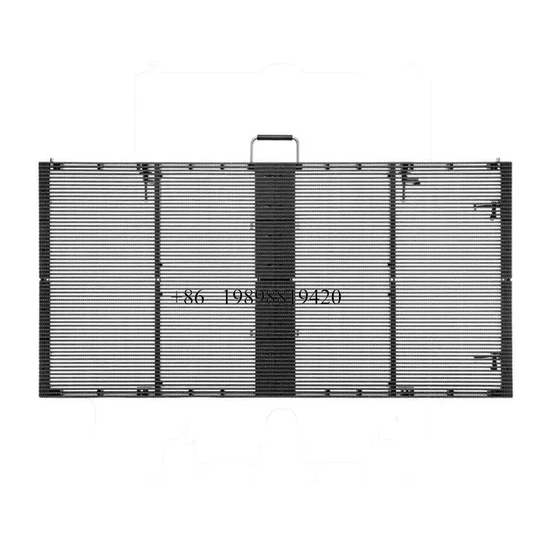 Wmwmnu for High Fashion Outdoor P15.625 IP65 Waterproof Transparent LED Grille Screen Display customized product