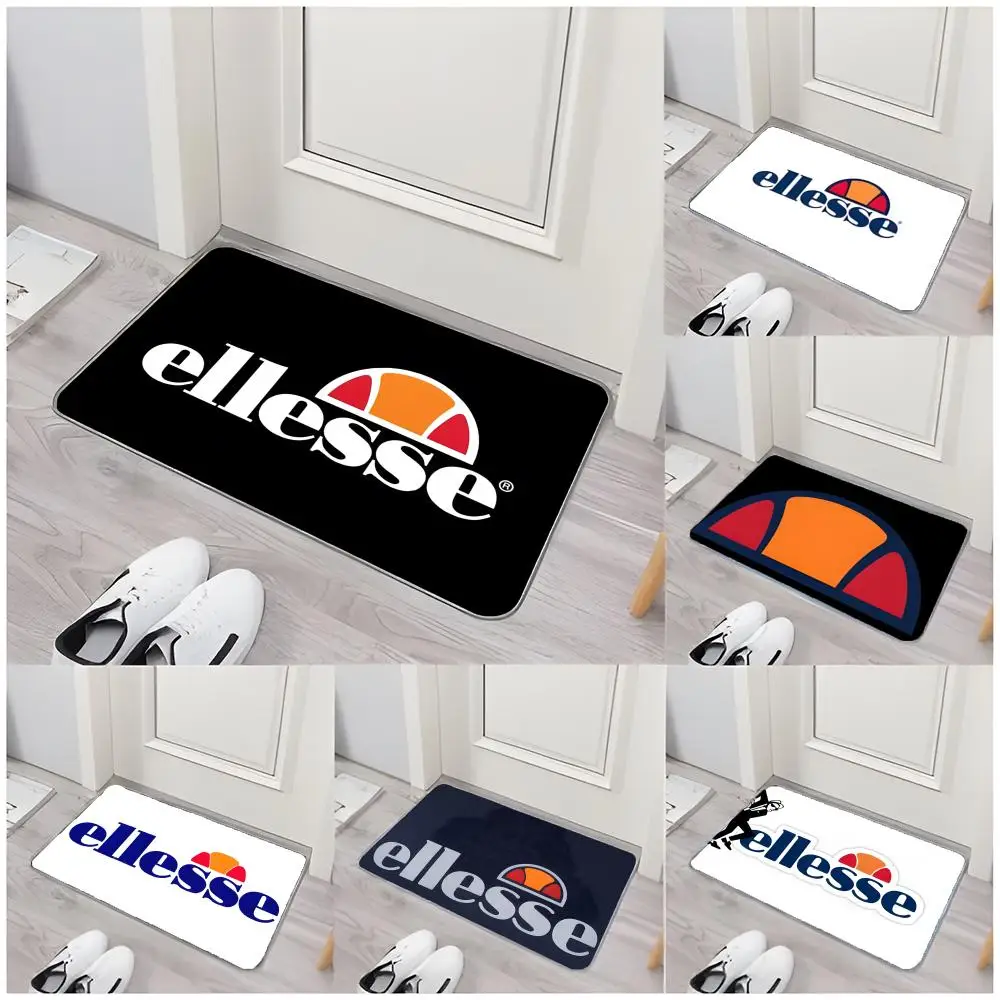 Alfombra de Piso Ellesse Antideslizante, Lavable, de Franela, Absorbente, para Interiores