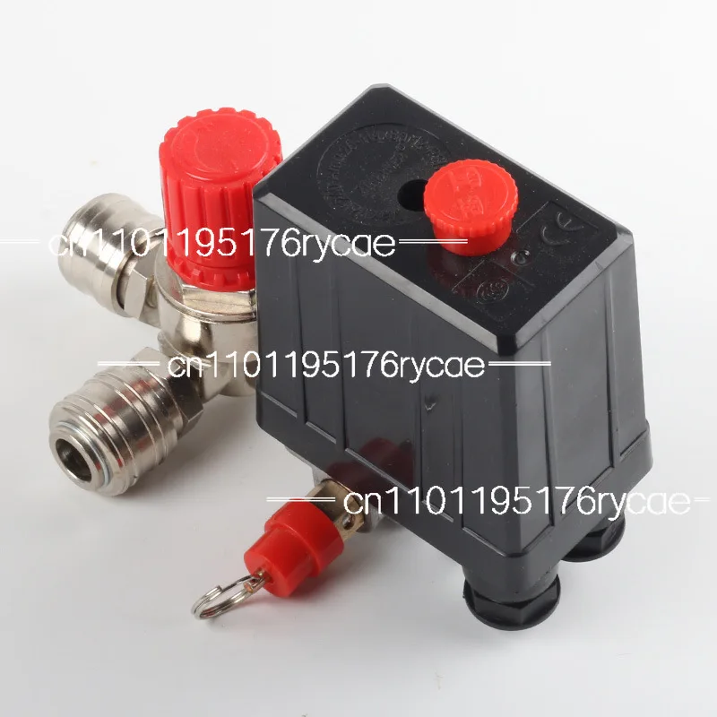 Air compressor pump accessories: four-hole pressure switch pressure regulator valve outlet assembly