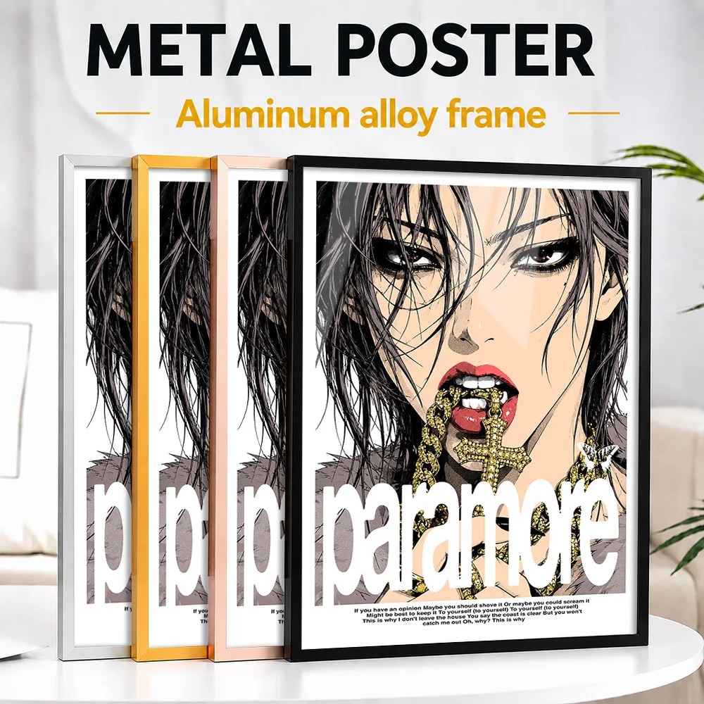 Paramore This Is Why Framed Metal Print Personalized Comic Style Wall Art For Bedroom And Living Room, Record Collector Gift