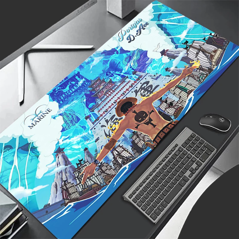 

Mouse Pad one piece Portgas D Ace Large Gamer XXL Keyboard Desk Mouse Mat Carpet Rubber Tapis Souris Gaming Notbook Mousepad