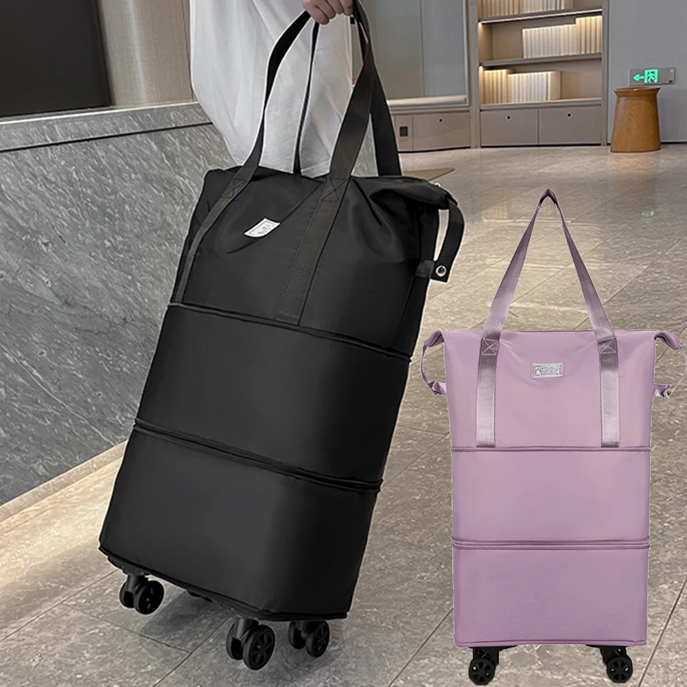 Folding Luggage Bags Travel Bag Large Capacity Universal Wheel Duffle Pack  Foldable Business Storage Bag with Wheels Handle