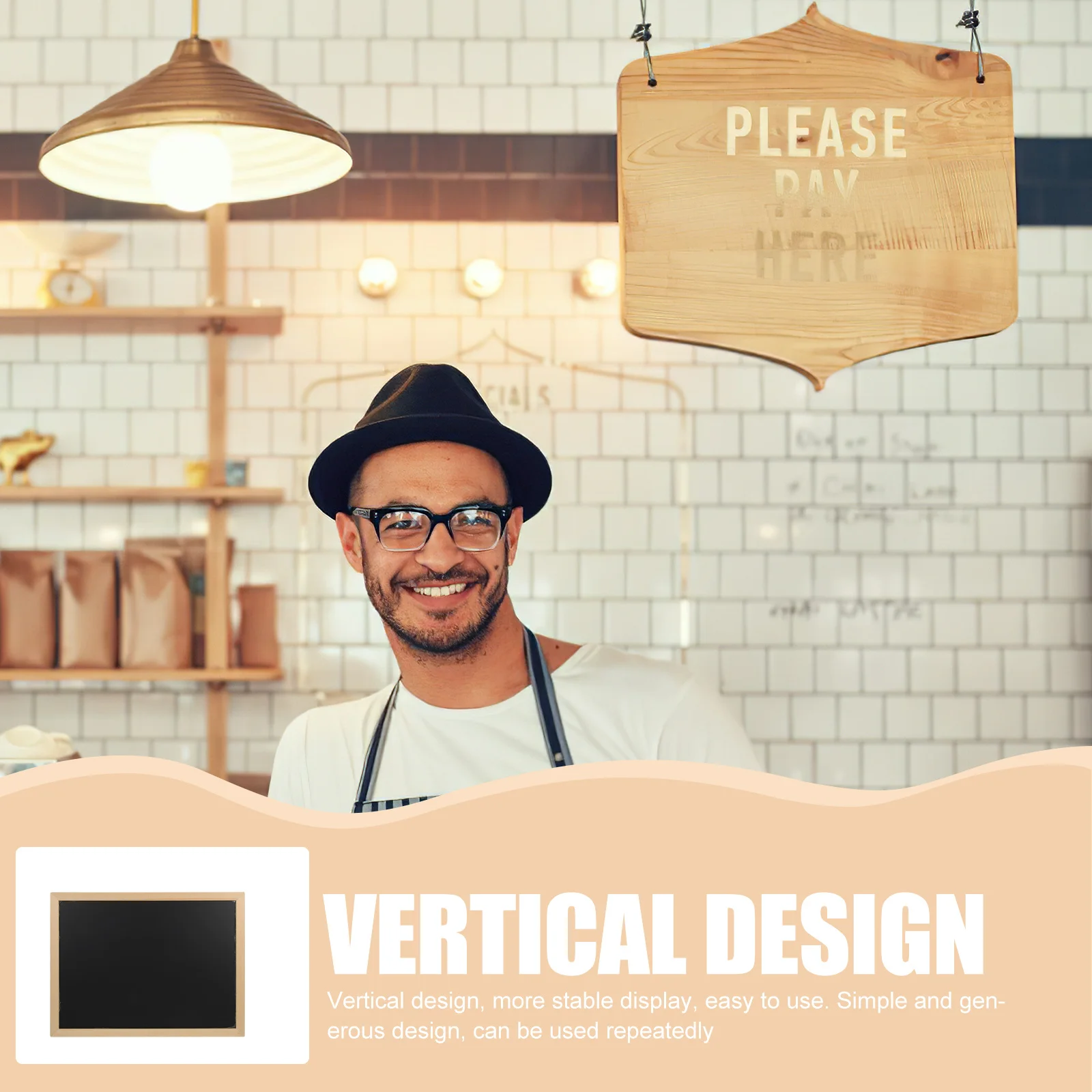 مجموعة واحدة من ملصقات لوحة الرسائل متعددة الوظائف لحفلات الزفاف وأعياد الميلاد وتصميم ريفي لديكور المنزل غير مغناطيسي #3