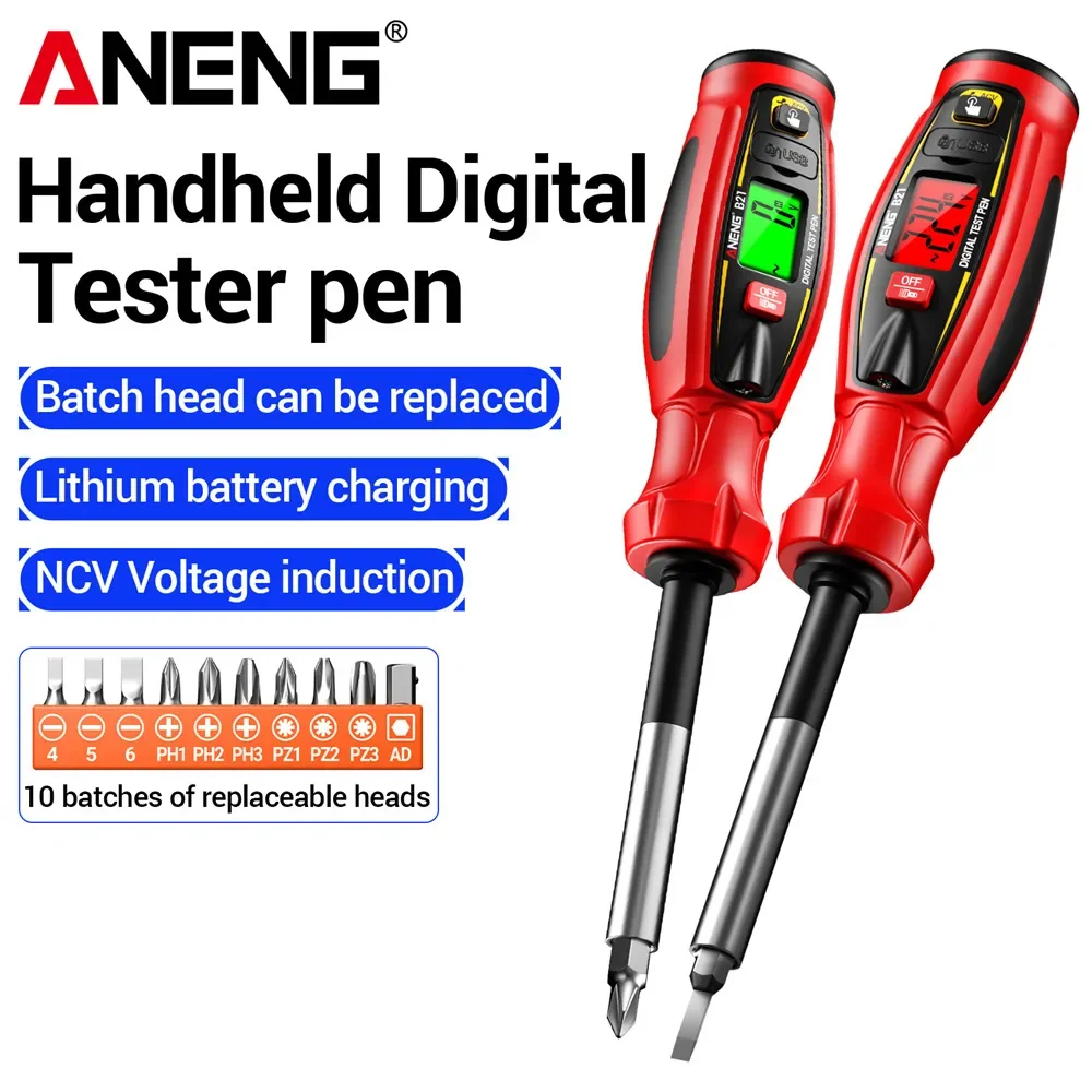 ANENG B21 Non Contact Voltage Detector Pen 30~1000V AC Tester Live Wire Breakpoint Finder Electrical Outlet Wiring Test Tool