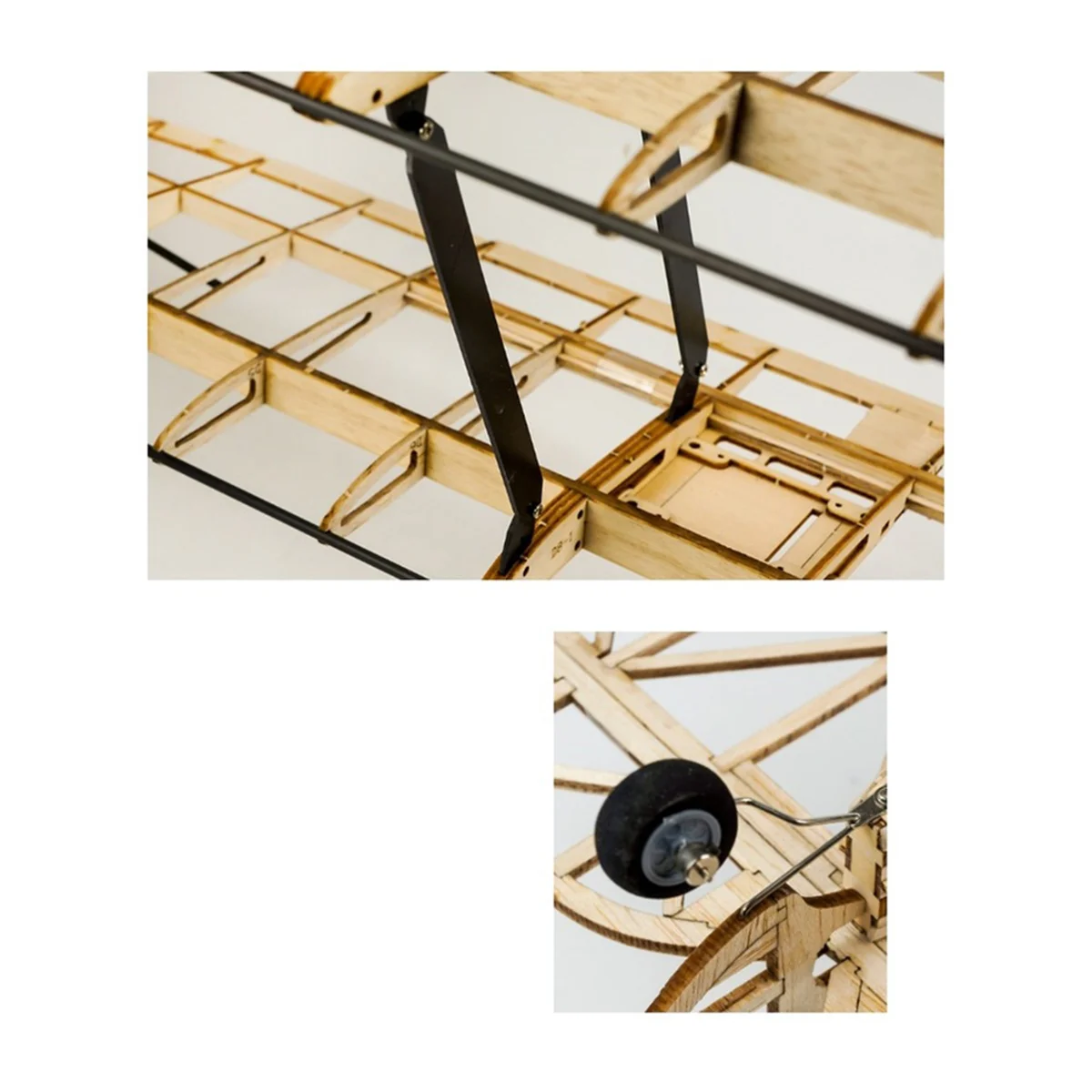 BVBV RC 비행기 모델 규모 980mm 미니 목조 건물 키트 DIY 전기 항공기 RC 비행 장난감