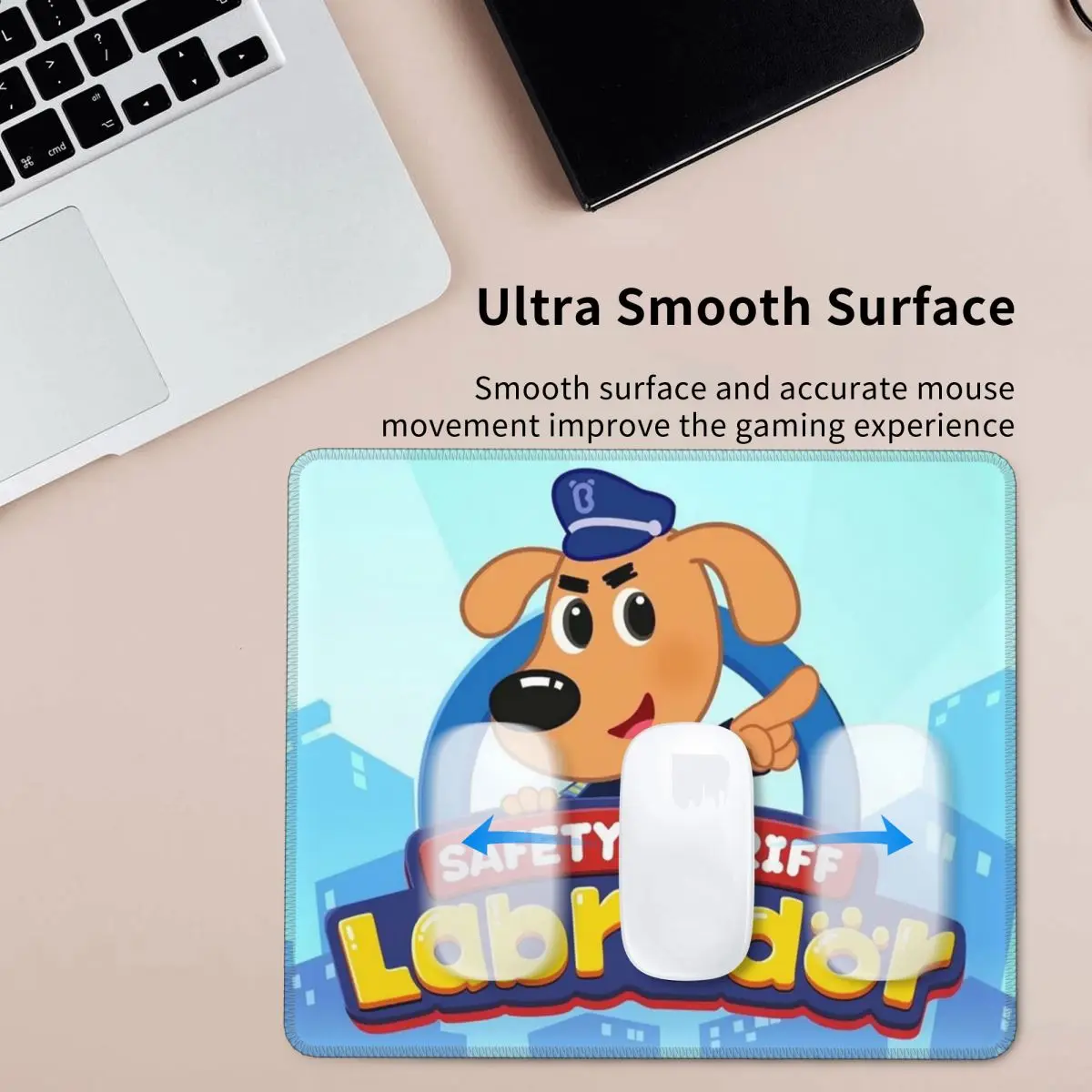 Sheriff Labrador Mouse Pad Computer Keyboard Mouse Mat Gamer PC Laptop Desk Mat Office Accessories Table Mats