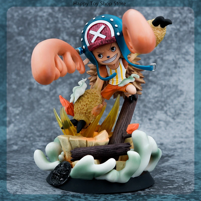 

22cm One Piece Tony Tony Chopper Strengthen Wrestling Form Anime Figure Model Statue Collection Desktop Decoration Ornament Toys