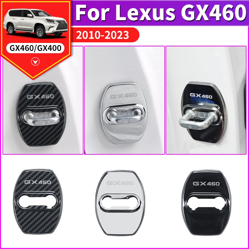 

For Lexus GX460 GX 460 2010-2023 2022 2021 2020 Stainless steel Door Lock Protective Cover Interior Modification Accessories