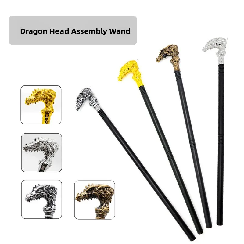 

loween Cosplay King's Stf Costume Dragon Head Stf Magic Wand Props Gyra Long Pants Men's Clothing Faion