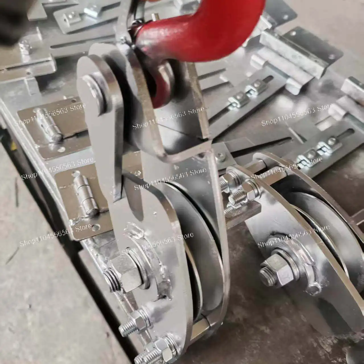 Universal Elevator Wire Rope Installation Tool, Rope Pulley and Sheave Kit for Direct Electric Hammer Connection and Lifting