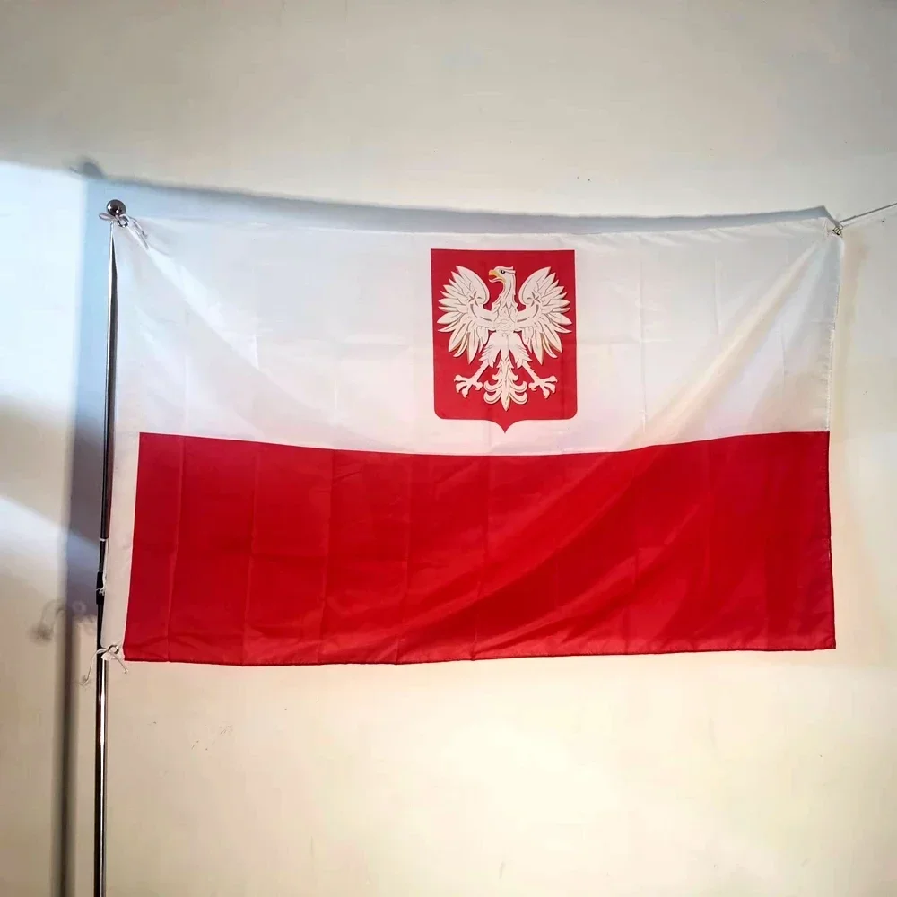 Poland Eagle Flag Polish Flag White Red EU Poland Indoor Outdoor Home Decoration 90x150cm