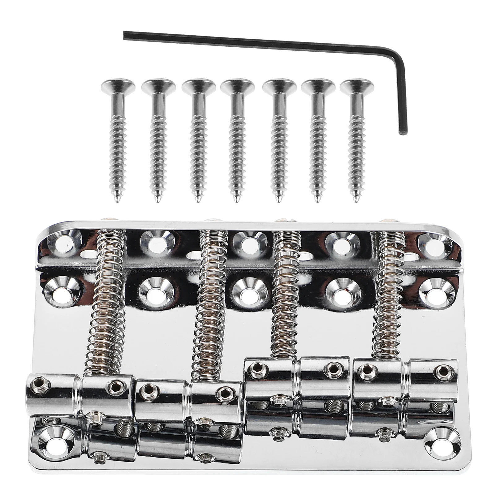 

Electric Bass String Plate Top Load Bridge 4 Strings Sturdy Material Long Term Use Fade Resistant Suitable for Various Music