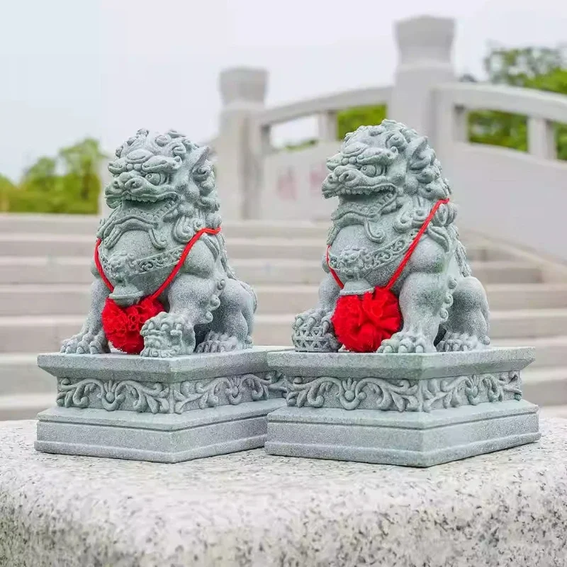 

11Chinese-style Lucky Stone Lion, A Pair Of Town House Home Ornaments, Fish Tank Landscaping, Desktop Home Decoration..