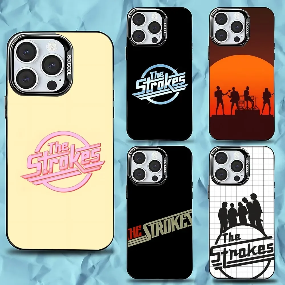 

Band The S-strokes Phone Case For iPhone 16,15,14,13,12,11,Pro,Max,Plus,Mini,XS,SE Anti Fall Black Matte Hard Bumper