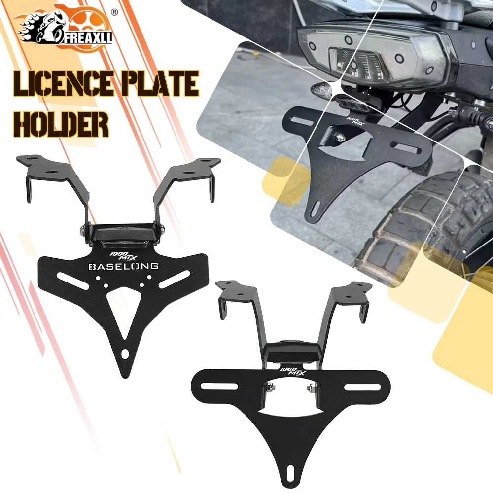 2026 Short Tail Rear Wing Folding FOR CFMOTO 1000MT-X 1000MTX 1000 2025-2027 MTX 1000 MTX1000 License Plate Frame Holder Bracket